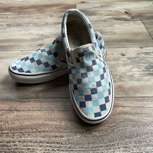 Vans Blue Checkers Women’s Size 7.5 Mens Size 6
